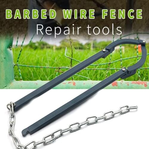 Wire Fence Repair Tool Guardrail Outdoor Chain Hand Operated Pulling Portable Farm Heavy Duty Garden Fixing Guardrail