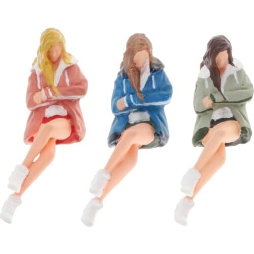 1:64 Scale Model People Figures for Miniature Scenes Decor Resin Model Figures Mini People Figure Toys Doll Gift for Friends