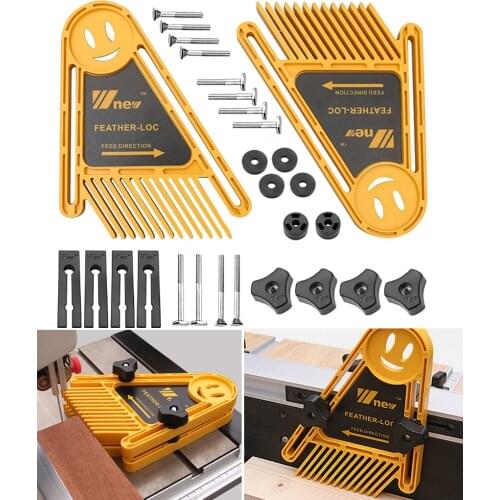 Mithbros Multi-purpose Feather Loc Board Woodworking Engraving Machine Double Feather Boards Miter Gauge Slot Woodwork DIY Tools