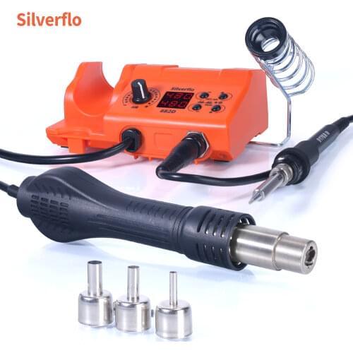 Multifunctional 882D Soldering Station 2 in 1 Solder Iron Hot Air Gun Welding Rework Station BGA SMD PCB IC Phone Repair Tool