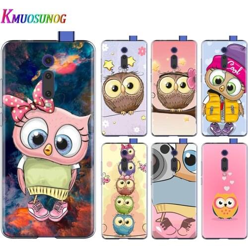 Cute Owl Hearts Lover For Xiaomi Redmi 9I 9T 9A 9C 9 Prime 8A 8 7A 7 6A 6 5 5A 4X PRO Plus Transparent Soft Phone Case