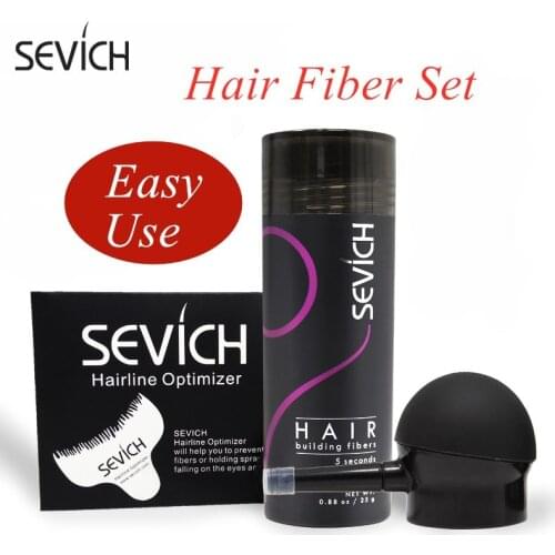 Sevich Hair Building Fiber Kertain Regrowth Extension Powder Easy to Use Hair Loss Porduct Set Fiber Hair Applicator Tool