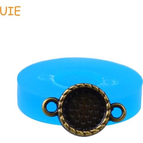 OYL087U 19.4mm Mirror Frame Silicone Mold - Pendant Mold Cake Decorating, Fondant Craft, Cabochon Candy, Resin Clay, Food Safe