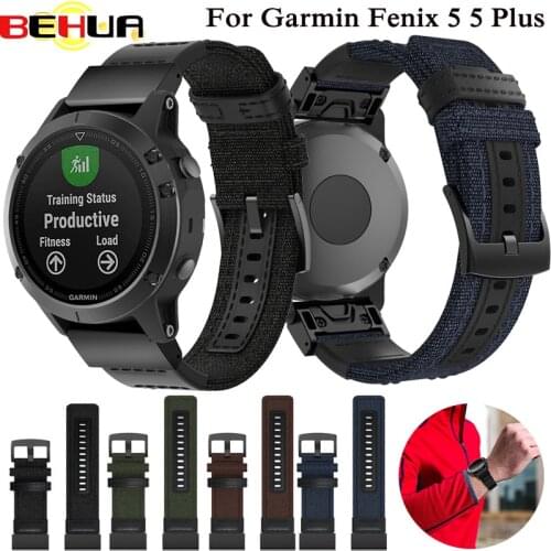 Watch band Quick Release Easy fit Wrist band Strap for Garmin Fenix 5 5 plus forerunner 935 GPS Watchband Nylon Sports Bracelet