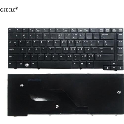 GZEELE US Keyboard for HP ProBook 6440B 6450B 6445B 6455B Series English Laptop keyboard (Without Point stick)