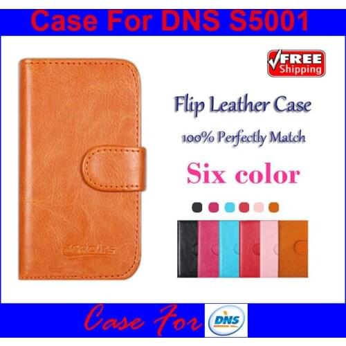 Six colors optional Multi-Function Card Slot Flip Leather Cases For DNS S5001 Cover smartphone Slip-resistant Case
