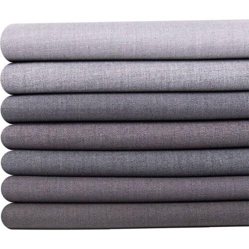 Width 59'' Worsted Elastic Free Comfortable Soft Suit Fabric By The Half Yard For Coat Pants Material
