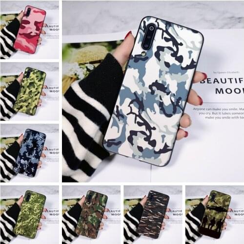 For Xiaomi Mi 8 9T PRO Phone Case Silicone Camo Army Winter Black Men Soft Back Cover For Xiaomi Mi A3 9 SE Case