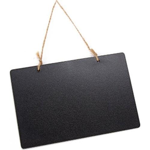 Slate Sign Double Sided Message Board with Hanging Rope Party Direction Signs Multifunctional MU8669