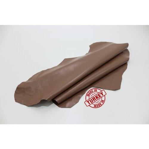 Real Sheep Skin Tortilla Brown 0.8 Mm Tanned Leather Ready Made Pieces Craft Products Wallet Bag Clothes Shoe Design Making