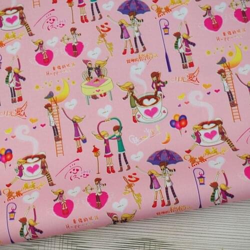 PVC coated waterproof fabric - Boy and girl in love (120A)