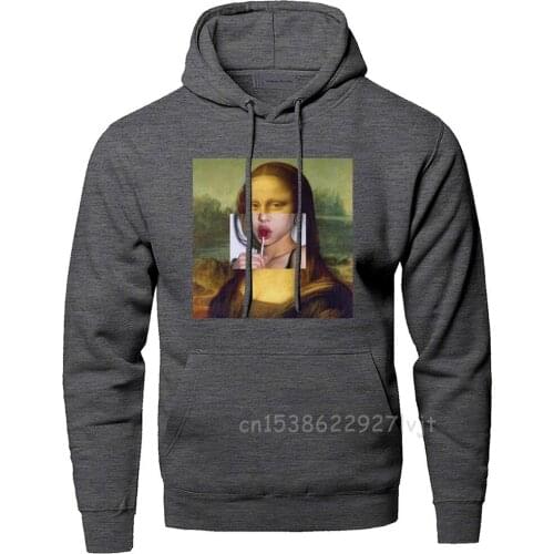 Funny Tumbir Hoodies Sweatshirts Mathilda Mona Lisa HipHop Hooded Hoodie Sweatshirt New Women Hoodie Harajuku Hooded Pullover