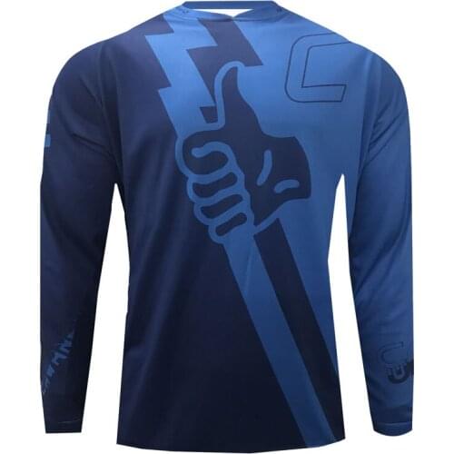 Winter Long Sleeve Quick Dry MTB Jersey Motocross Mountain Bike DH Wear BMX Cycling Clothing Downhill T Shirt
