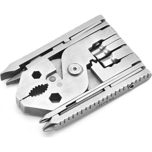 25 in 1 Multitool Pliers Camping Multi Tool for Survival Hiking Premium Stainless Steel Tool high strength no rust and luster