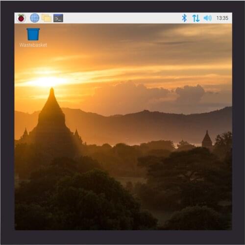 4inch Square Capacitive Touch Screen LCD (C) For Raspberry Pi, 720×720, DPI, IPS, Toughened Glass Cover, Low Power Solution