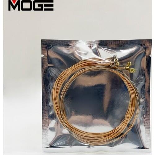 6pcs/set Universal Acoustic Guitar String Brass Hexagonal Steel Core Strings For Musical Instruments Guitars Strings Guitar Part