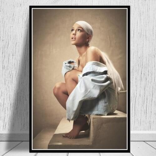 Ariana Grande Thank U Next 2019 Album Pop Music Star Poster Prints Wall Art Canvas Painting Pictures For Living Room Home Decor