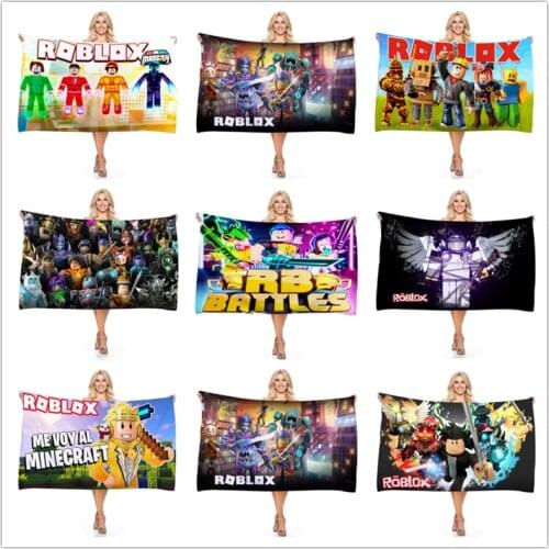 Roblox Bath Towel Quick Drying Pocket Towel Portable Water Absorbent&Sweat-absorbent Towel No Pilling Sport Bath Towel Gift