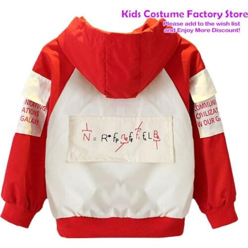 Childrens Spring Autumn Jacket Letter Formula Clothing Kids Boys Girls Outing Clothes Jacket Children Zipper Cardigan Jacket