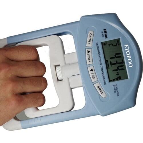 Electronic hand dynamometer digtial hand grip dynamometer Hand Grip Strength Meter Auto Capturing Hand Grip Power 200 Lbs/90kgs
