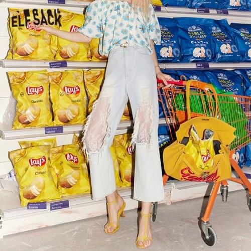 Женские высокие джинсы ELF SACK China At AliExpress