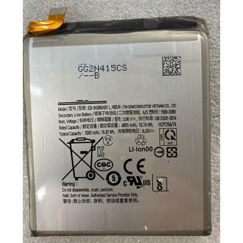 HST New Battery 5000mAh Battery for Samsung Galaxy S20 Ultra S20Ultra S20U EB-BG988ABY Batteries