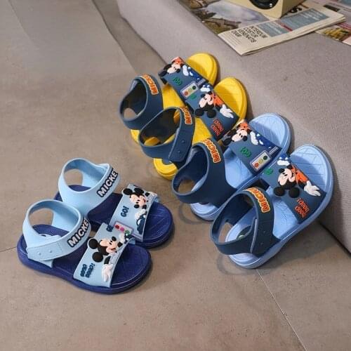 Summer Childrens Sandals and Slippers Spiderman Childrens Slippers Childrens Flip Flops Batman Cartoon Slippers