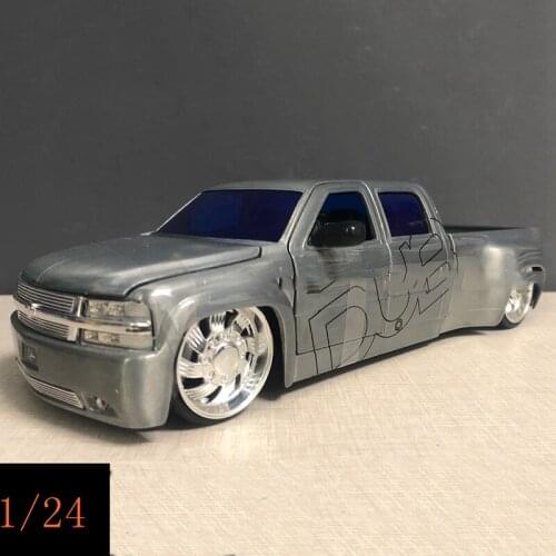 Diecast 1/24 Alloy Trailer Anniversary Classic Model Cars Decoration Collection Toy Traction Vehicle Display Ornaments Souvenir