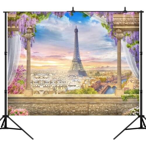 Lyavshi professional photography background beautiful Romantic paris Eiffel Tower Valentines day backdrop photocall photobooth