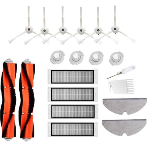 Vacuum Cleaner Mi Robot Main Brush Filters Side Brushes Xiaomi Cleaner Accessory Kit Vacuum Robo2 S50 S51 Cleaner Accessory