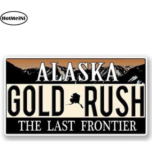 HotMeiNi 13cm x 6.5cm Car Styling Alaska GOLD RUSH Reflective Car Bumper Trunk Window Decal Graphic Waterproof Car Accessories