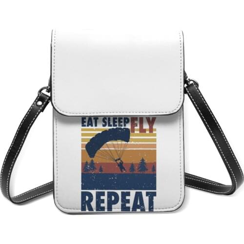 Paraglider Shoulder Bag Business Leather Mobile Phone Bag Student Gift Aesthetic Bags