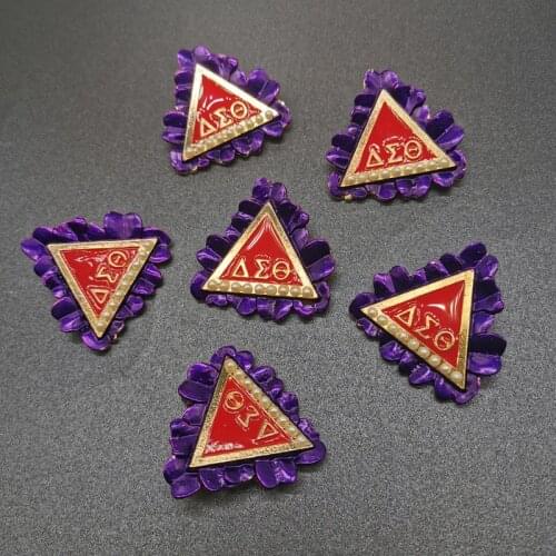 Neobling New Arrival Greek Letters Brooch Lapel Pins Enamel Pearls Brooches