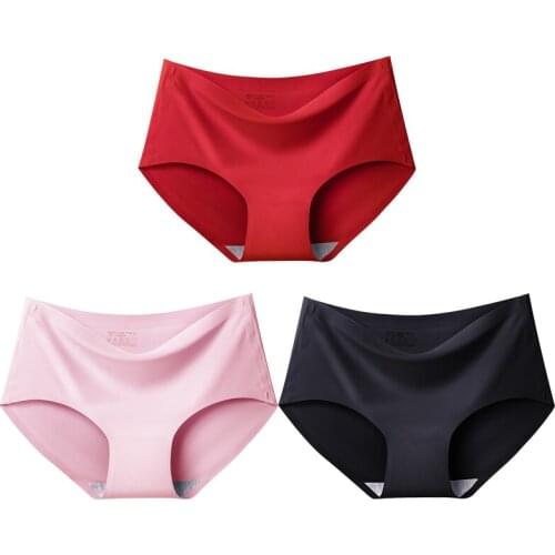 New 3Pcs/lot women Sexy Panty Set Underwear Intimates Fashion women Low-Rise Briefs G String Womens Sexy Ice Silk Underwear