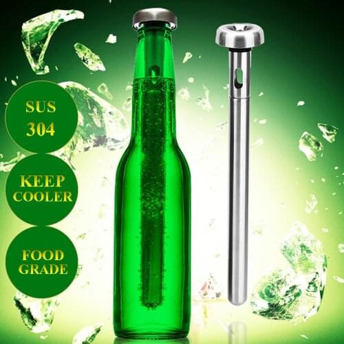 Stainless Steel Cooling Sticks Bottle Inner Beer Chiller Sticks for Rapid Chilling Bottled Drinks Physical Frozen Never Diluting