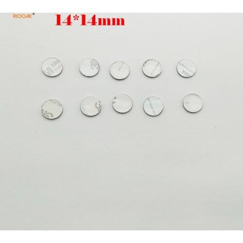 RIOOAK 5 pcs 11*11mm Car Key Shell Sticker Logo For BMW Emblem Badge Aluminum DIY metal sticker car key logo Black Blue color