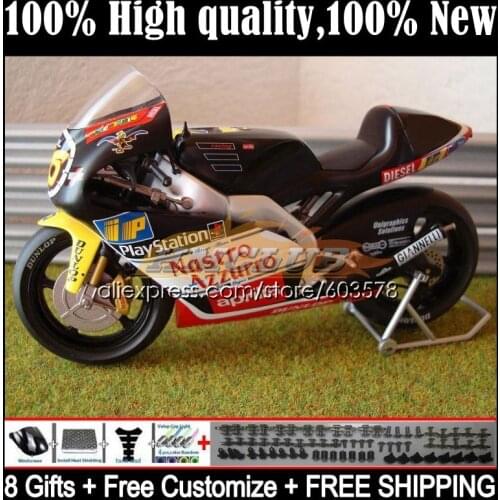RS250RR For Aprilia RSV250 RS 250 55CL.4 RS250 RR 98 99 00 01 02 03 RS-250 1998 1999 2000 2001 2002 2003 Fairings Yellow Black
