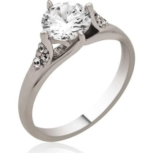 Tevuli 925 Sterling Silver Solitaire Womens Ring