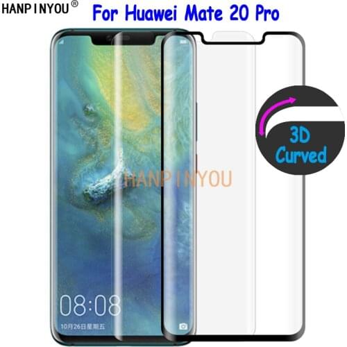 For Huawei Mate 20 Mate20 Pro 20pro 6.39" 9H Ultra Thin 3D Curved Full Cover Front Tempered Glass Film Screen Protector Guard