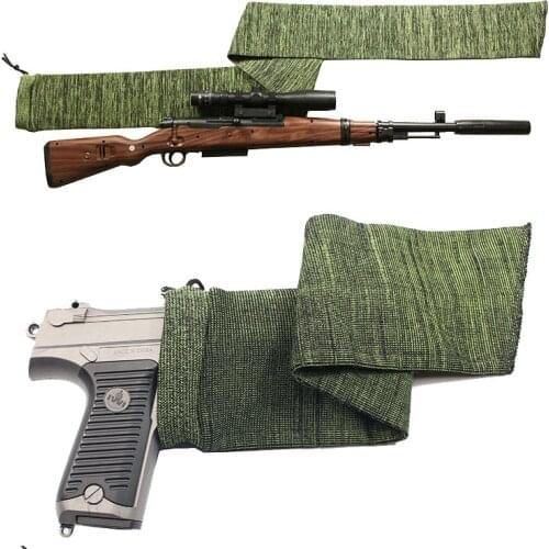 140cm /36cm Tactical Gun Sock Shooting Hunting Protection Sock Dustproof Silicone Treated Airsoft Rifle Gun Sock Case