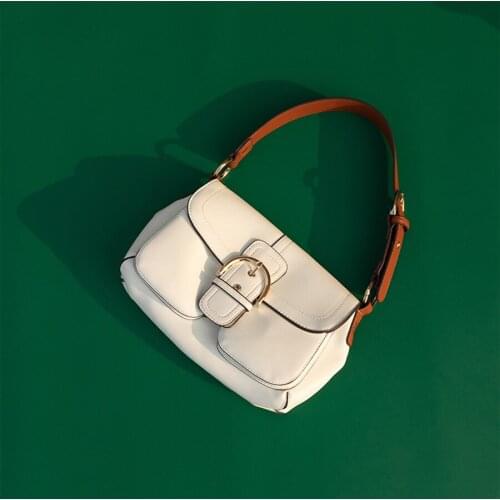 Handle Bag Women Retro Messenger Handbag Leather Shoulder Totes Underarm Vintage Top Handle Bag Female Small Square Bags Clutch