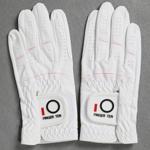 Ladies Golf Practice Gloves Breathable Wear-Resistant Anti-Friction Casual Leather 2021 New Pair of Left and Right Hands