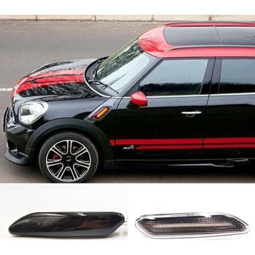 2PCS For BMW MINI COOPER R60 R61 COUNTRYMAN PACEMAN Dynamic LED Side Marker Indicator Lamp Turn Signal Fender Lights