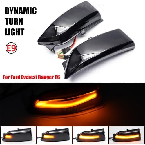 2pcs/Lot For Ford Everest 2015-2019 Ranger T6 Raptor Wildtrak LED Dynamic Side Mirror Light Rearview Mirror Light