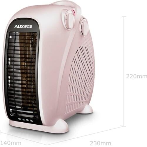 220V Mini Electric Heater Fan 3 Gear Control Vertical Energy-saving Household Office Fan Heater Fast Heating EU/AU/UK/US