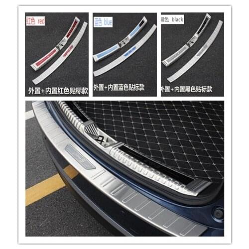 304 stainless steel Rear bumper Protector Sill Trunk Tread Plate Trim For Mazda new CX-5 cx5 2017 2018 Car styling