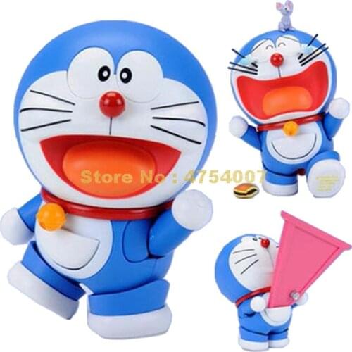Anime doraemon face eye changeable the robot spirits pvc figure 10cm #103 Toy