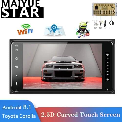 Maiyue star 7 inch 2 din android 8.1 car multimedia player car radio stereo VIOS CROWN CAMRY HIACE PREVIA COROLLA RAV4