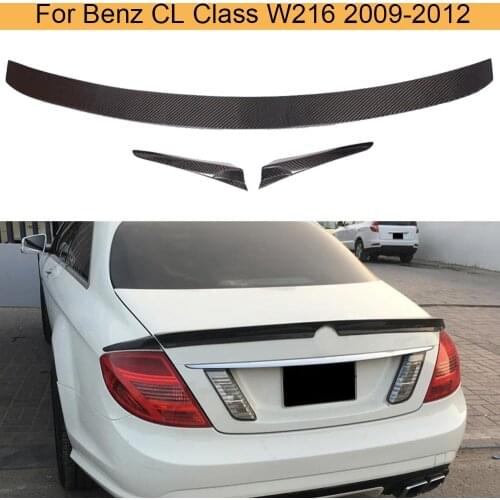 Car Rear Trunk Spoiler Wing For Mercedes-Benz W216 CL Class 2009-2012 Car Rear Trunk Boot Lip Wing Spoiler Carbon Fiber