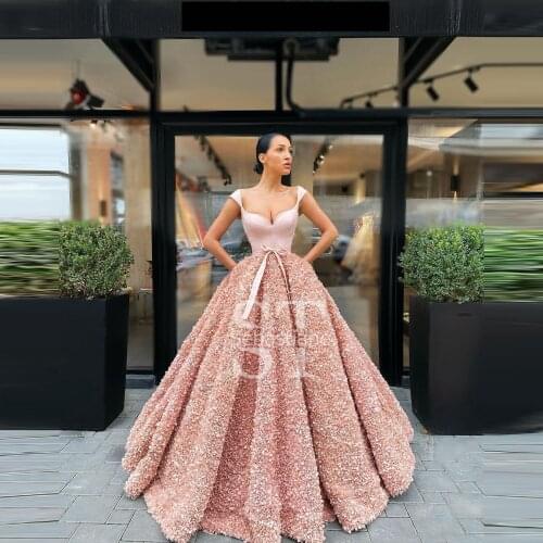 Floral Ball Gown Prom Dresses With Pocket Grils Pageant Homecoming Dress Custom Made Plus Size Flower Evening Gown
